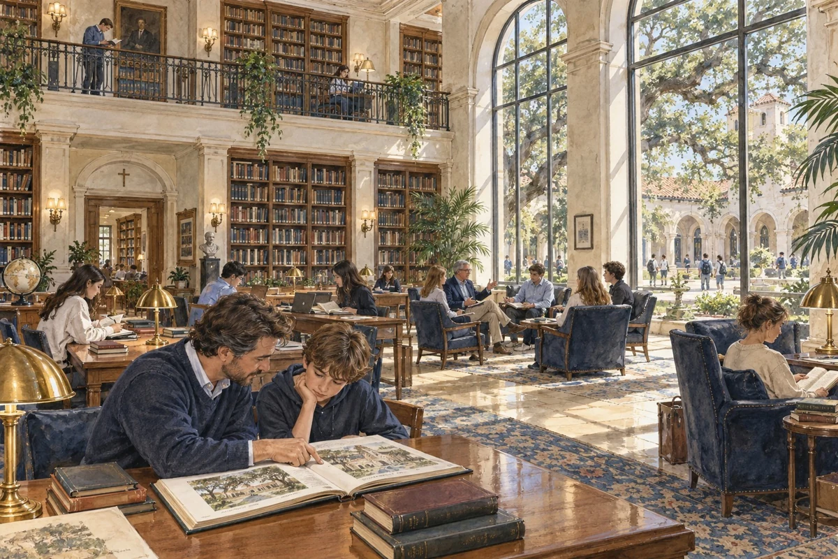 A further view of the library, concept illustration