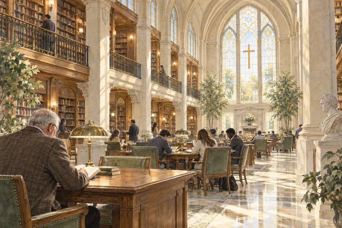 The library, concept illustration