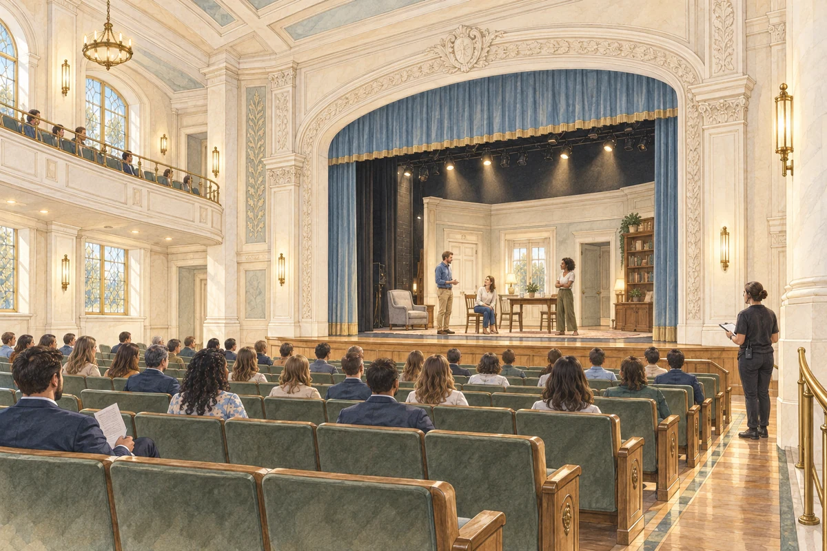 The theater, architectural concept