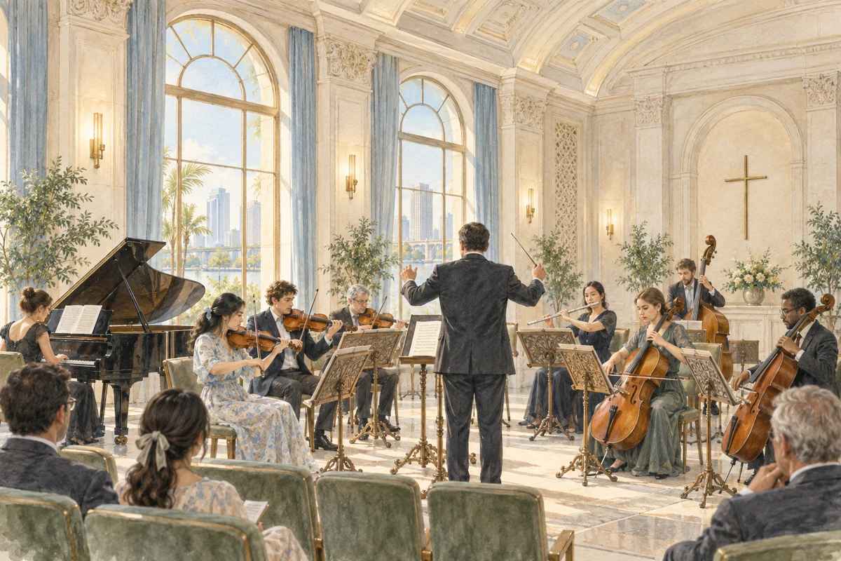 A further view of music & the performing arts, concept illustration